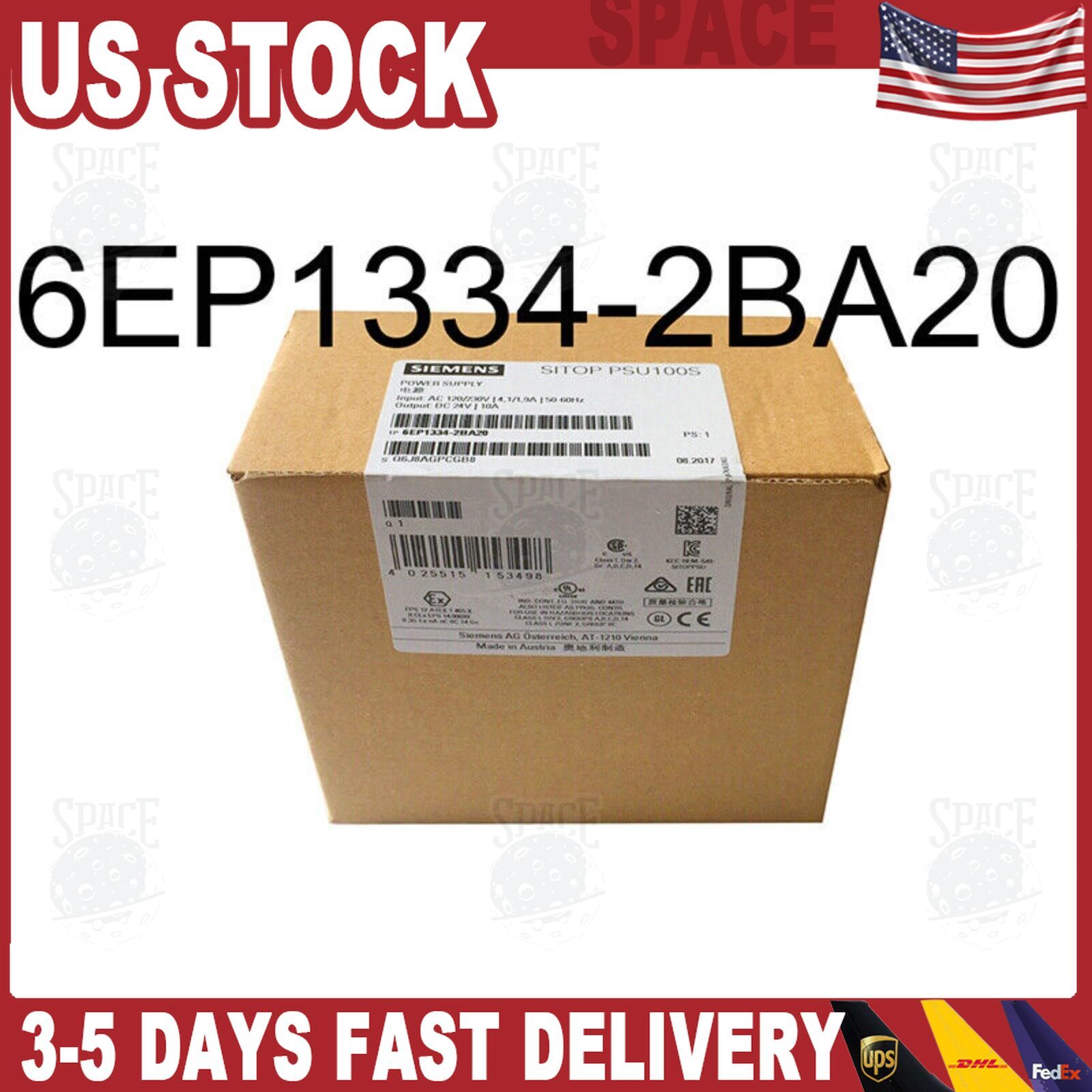 1PCS Unopened New Siemens 6EP1334-2BA20 6EP1 334-2BA20 power supply Fast ship