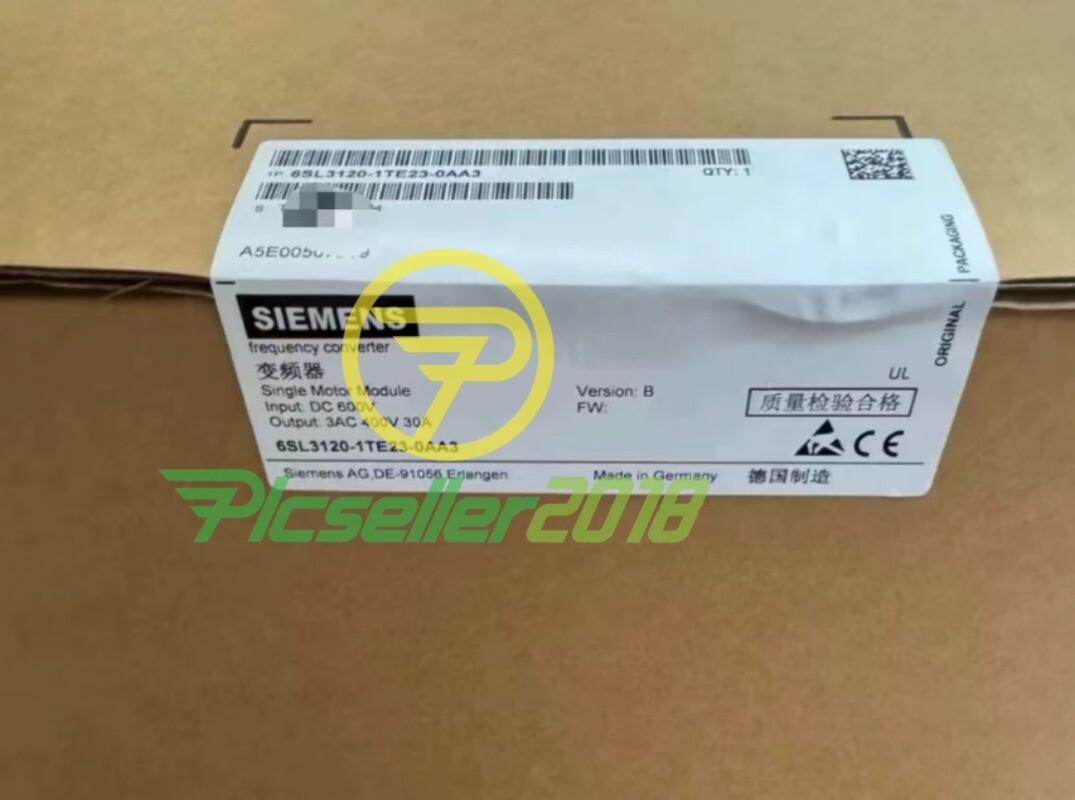 1 pc New Siemens Single Motor Module 6SL3120-1TE23-0AA3 UPS or FedEx