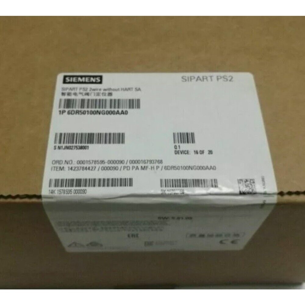 6DR5010-0NG00-0AA0 New Siemens 6DR5 010-0NG00-0AA0 SIPART PS2 Valve Positioner