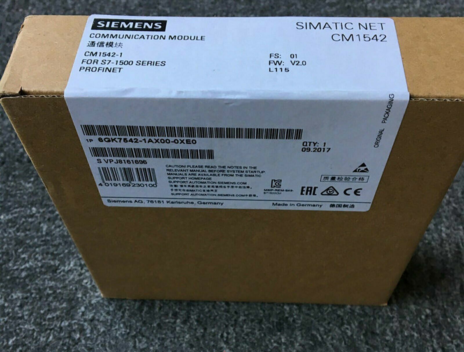 1PCS New IN BOX 6GK7542-1AX00-0XE0 6GK7542-1AX00-0XE0 Siemens