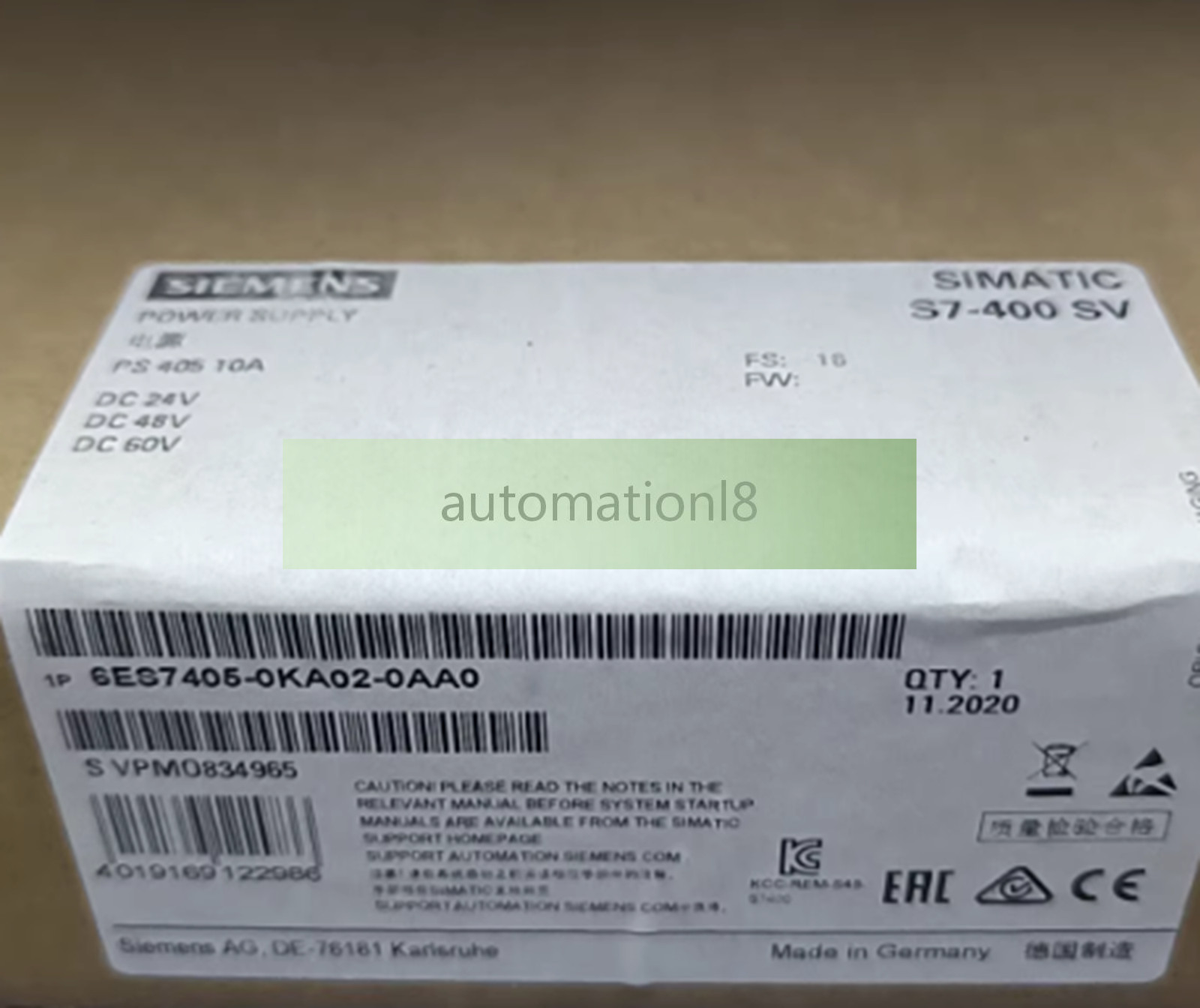 NEW Siemens 6ES7 405-0KA02-0AA0