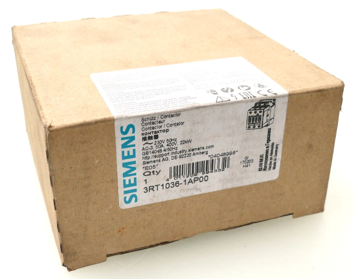 1PCS 3RT1036-1AP00  NEW unopened SIEMENS Contactor 3RT1036-1AP00  Fast delivery
