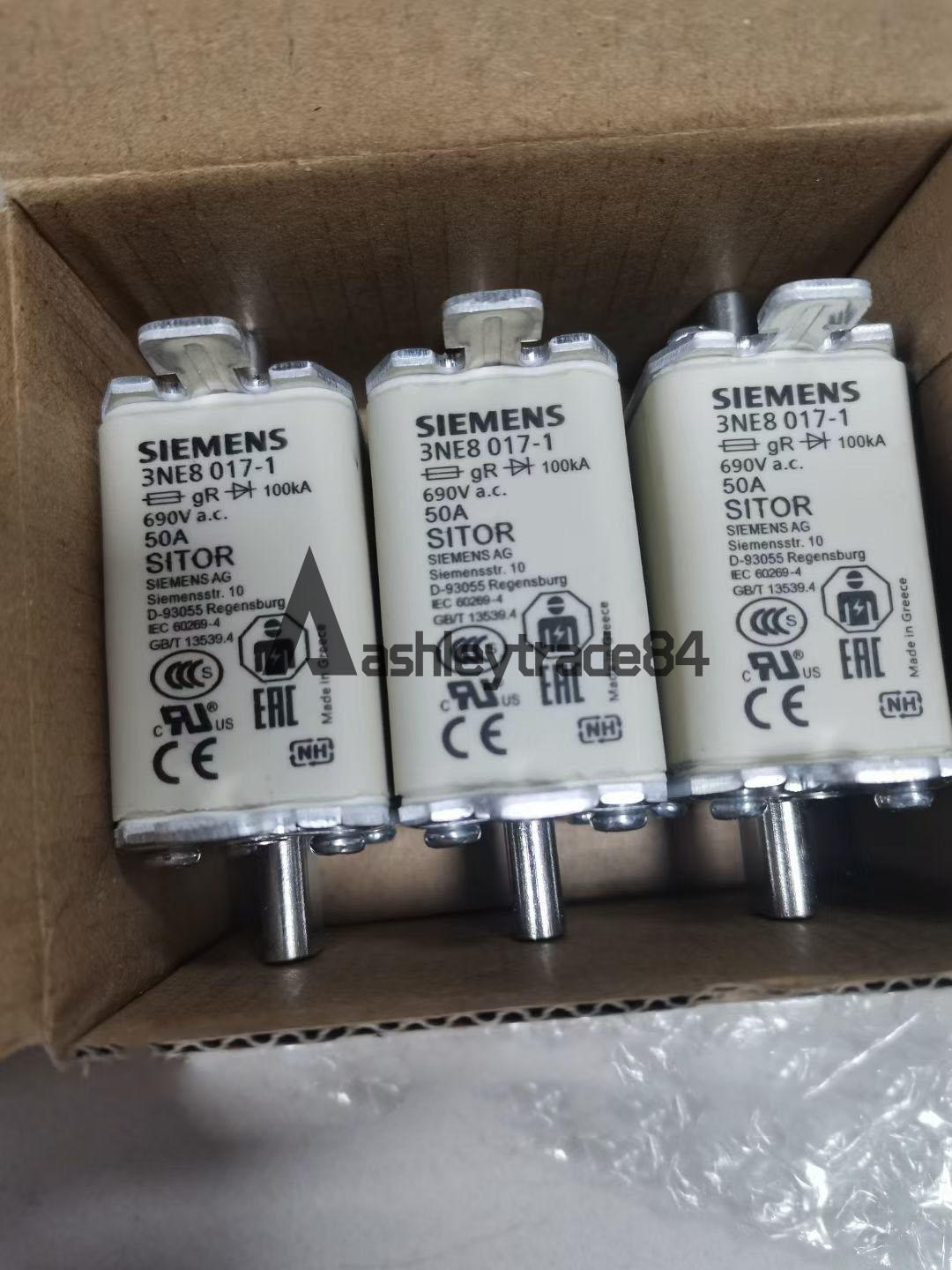 NEW 3PCS For SIEMENS Fuse 3NE8017-1 3NE8 017-1 50A 690V