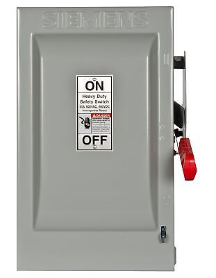 HF362 60-Amp 3 Pole 600-volt 3 Wire Fused Heavy Duty Safety Switches