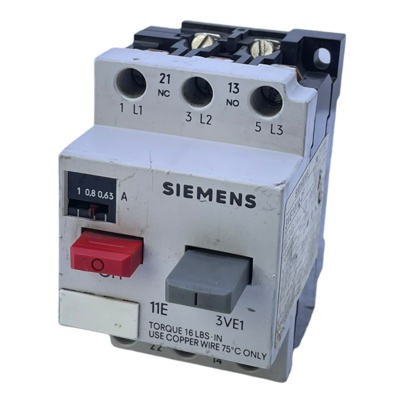 Siemens 3VE1010-2F Manueller Motorschutzschalter für industriellen Einsatz