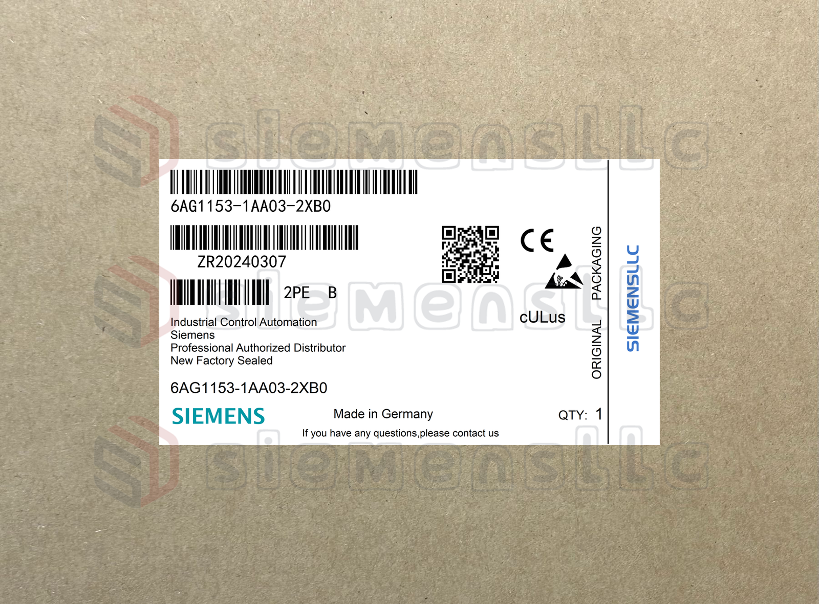 6AG1153-1AA03-2XB0 Siemens Interface Module UPS Express 6AG11531AA032XB0 ZR