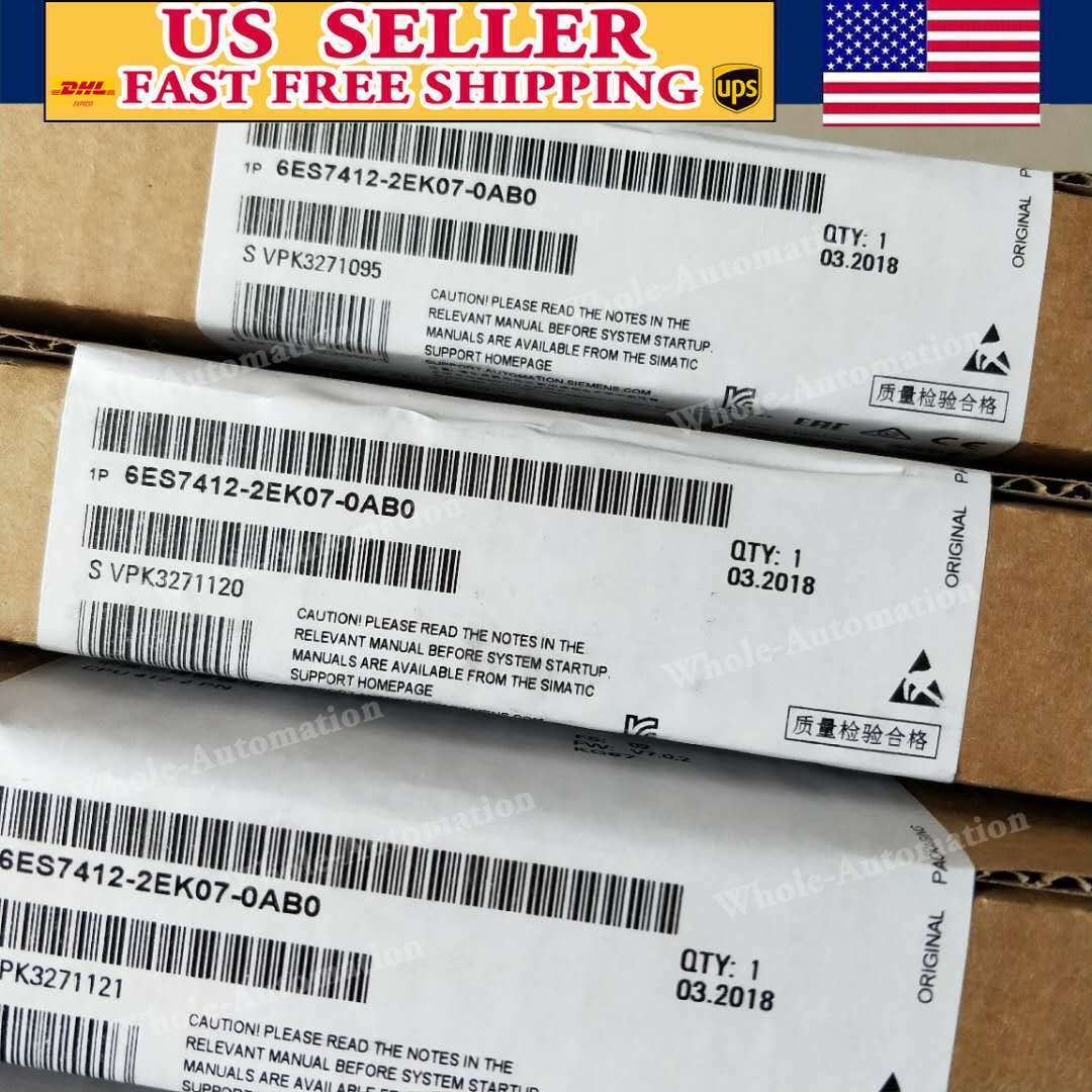 Siemens 6ES7412-2EK07-0AB0 New In Box 6ES7 412-2EK07-0AB0 Expedited Shipping 1PC