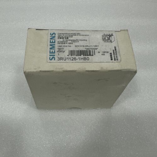 SIEMENS 3RU1126-1HB0 / 3RU11261HB0 (NEW IN BOX) FREE AND FAST SHIPPING