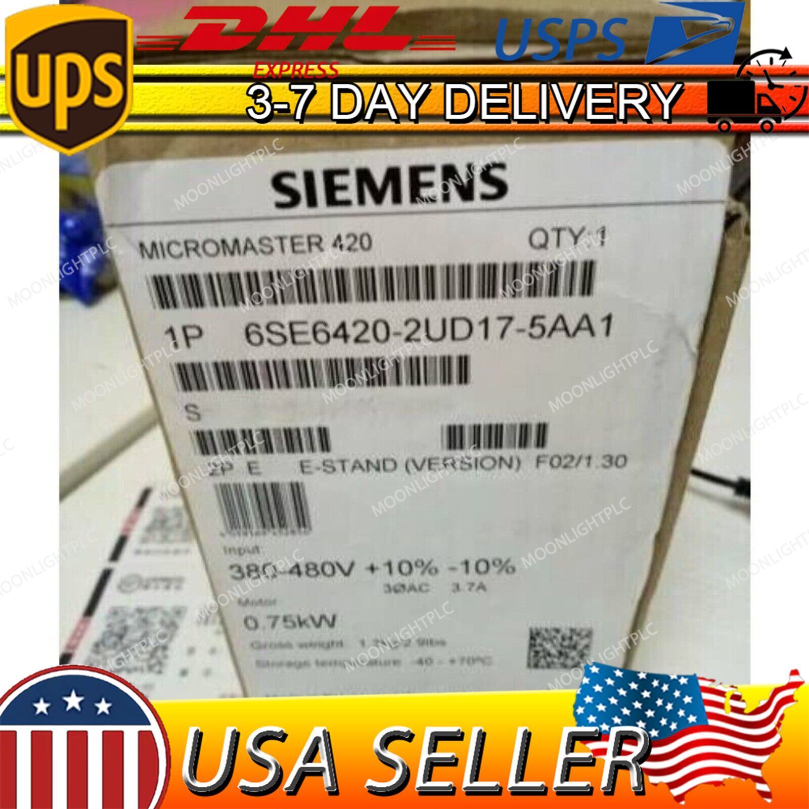 New Siemens 6SE6 420-2UD17-5AA1 6SE6420-2UD17-5AA1 MICROMASTER420 without filter