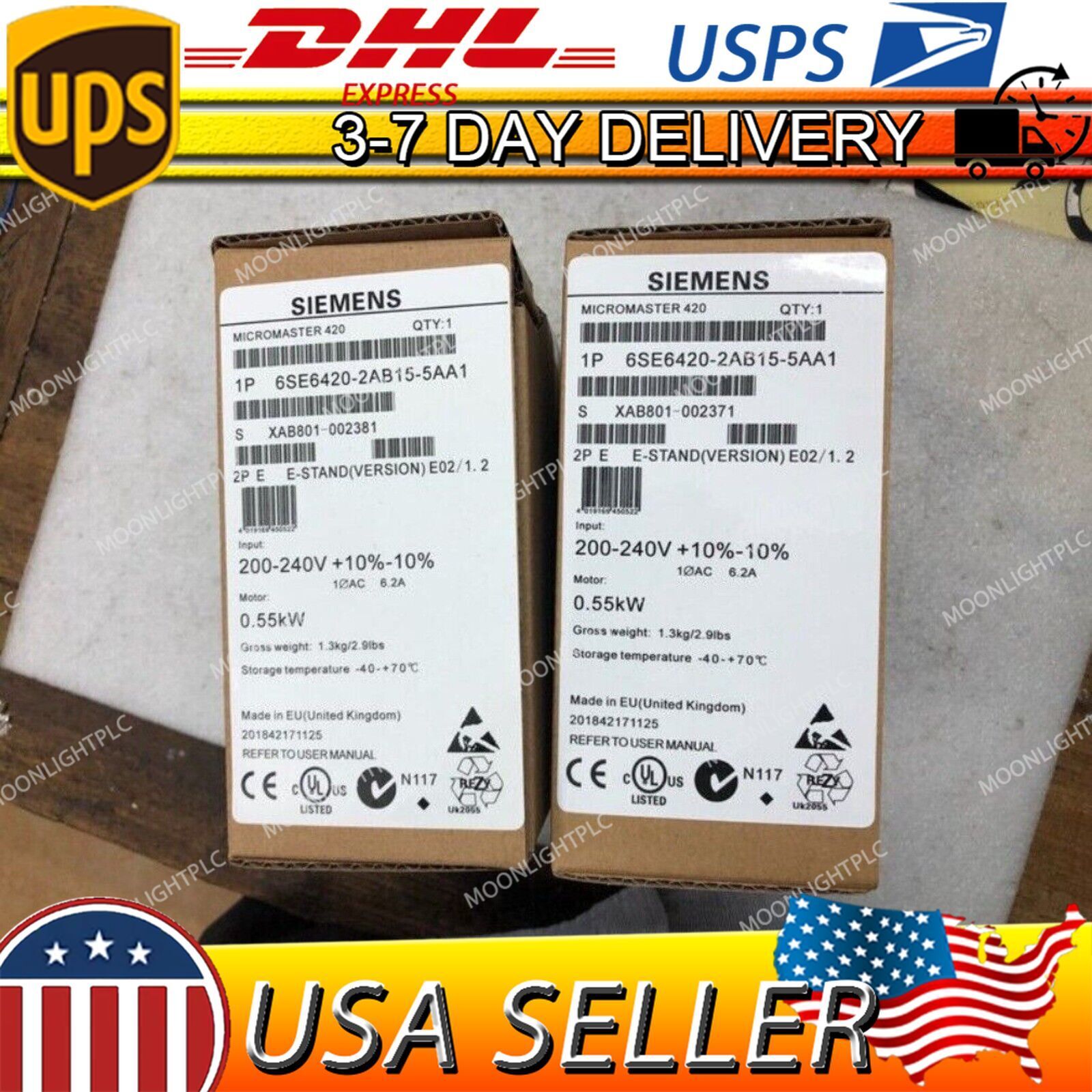 New Siemens 6SE6 420-2AB15-5AA1 6SE6420-2AB15-5AA1 MICROMASTER420 without filter