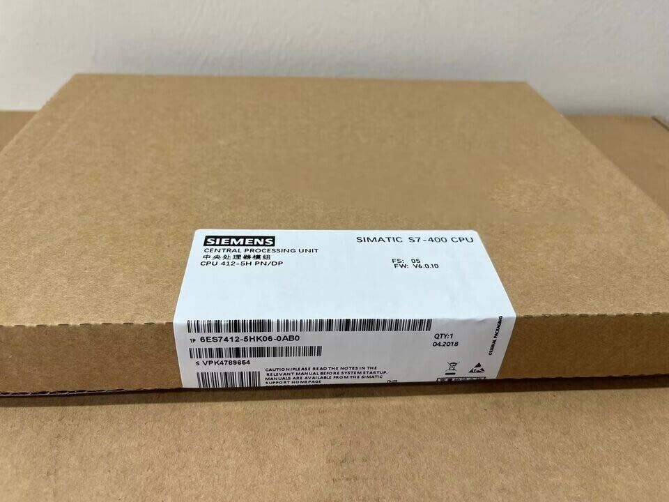 NEW SIEMENS 6ES7 412-2XK07-0AB0 6ES7412-2XK07-0AB0 S7-400 CPU