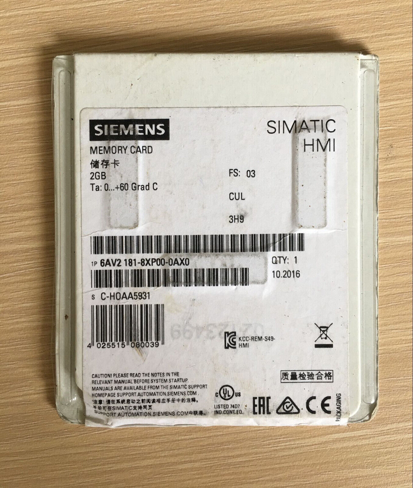 1PC New Siemens 6AV2 181-8XP00-0AX0 6AV2181-8XP00-0AX0 Memory Card free shipping