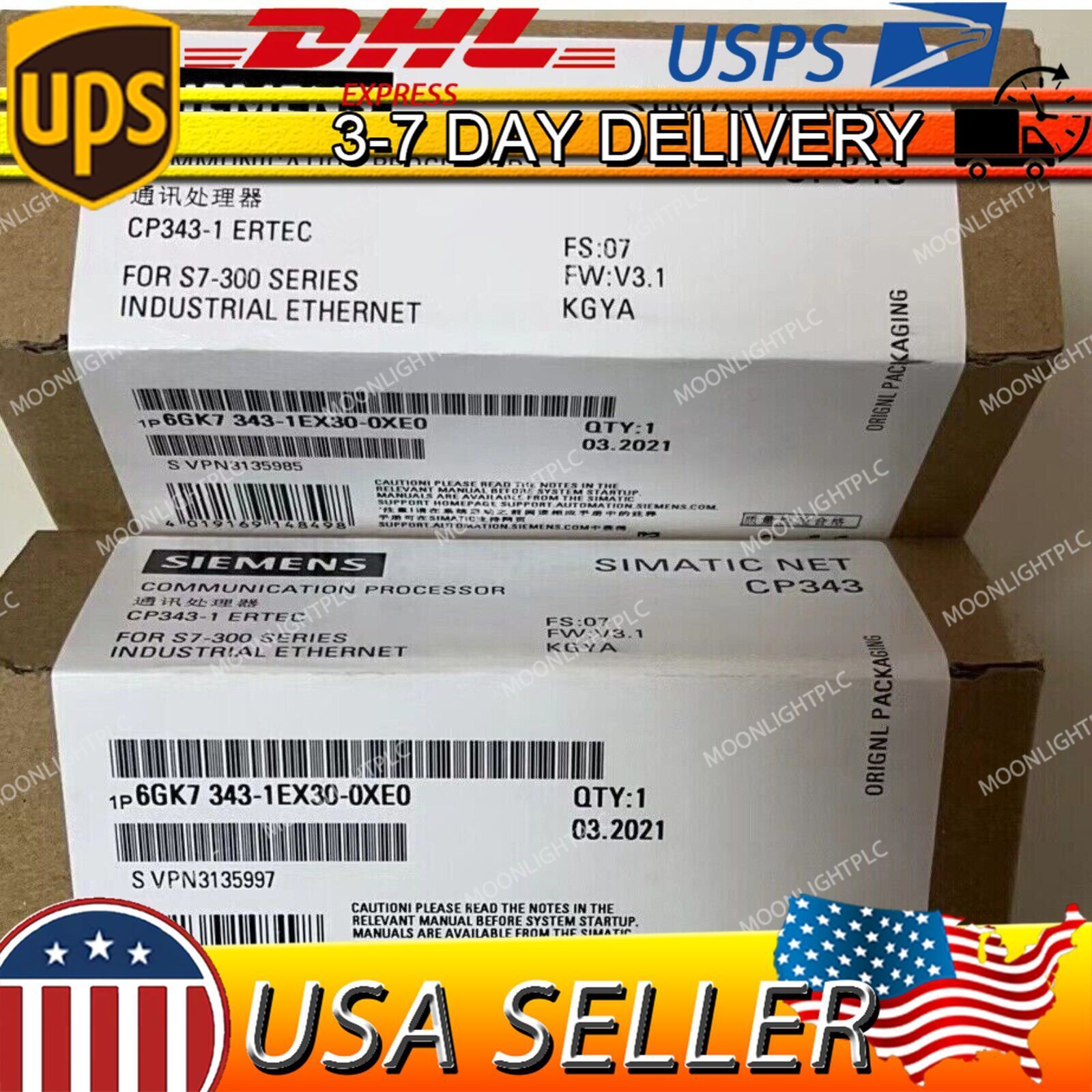 1PC New Sealed SIEMENS 6GK7 343-1EX30-0XE0 6GK7343-1EX30-0XE0 w/ 1 YEAR WARRANTY
