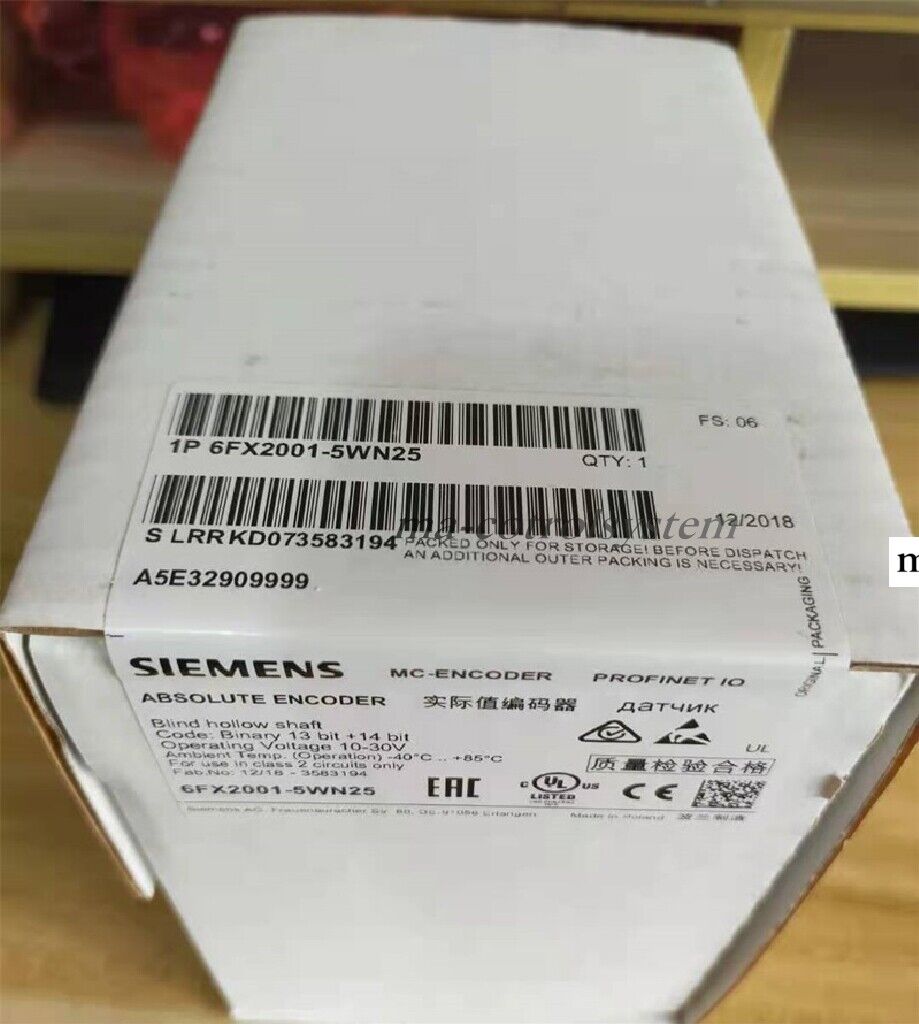 New SIEMENS 6FX2001-5WN25 Absolutwertgeber 6FX2001-5WN25 Multi-Turn 27 Bit