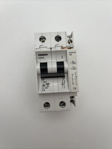 Siemens 5SX22 C2 Circuit Breaker w/ 5SX9100 HS