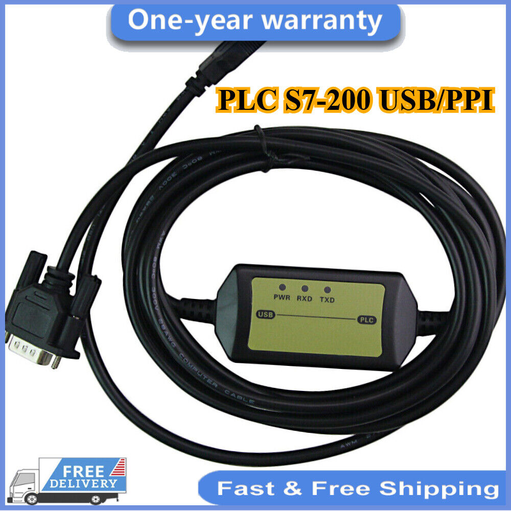 1PCS New Programming Cable PLC S7-200 USB-PPI For Siemens Fast delivery