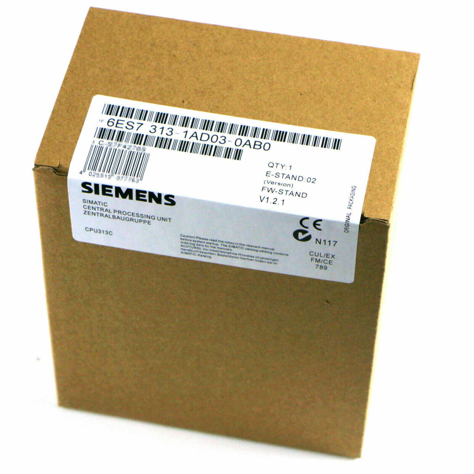 New 6ES7 313-1AD03-0AB0 Siemens S7-300 CPU 313 6ES7313-1AD03-0AB0 1ADO3-OABO