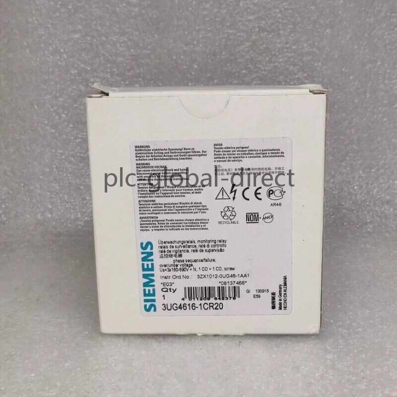 New Siemens Monitoring Relays 3UG4616-1CR20 Fast Ship