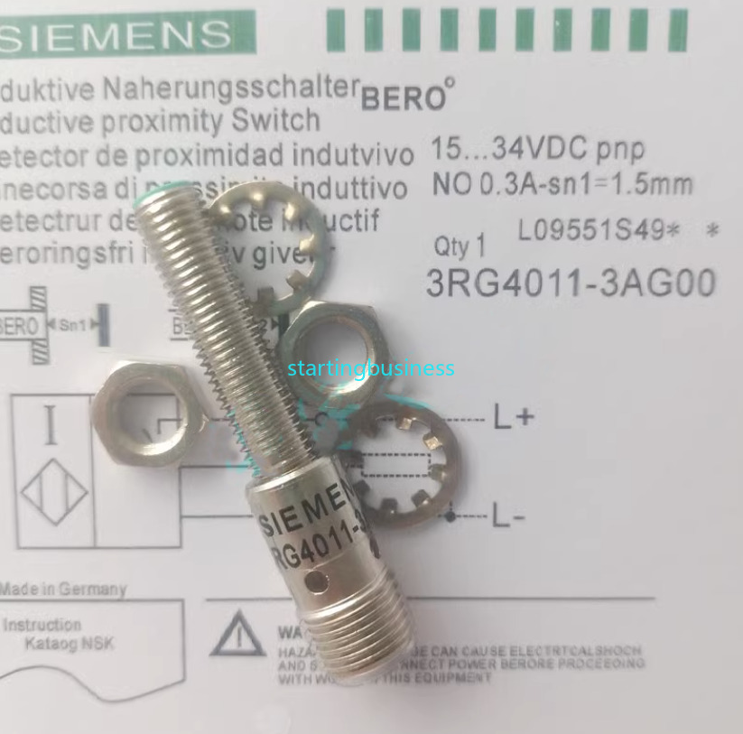 1PC NEW For Siemens Proximity Sensor 3RG4011-3AG00 10-30VDC No/Nc 0.3A-Sn1=1.5mm