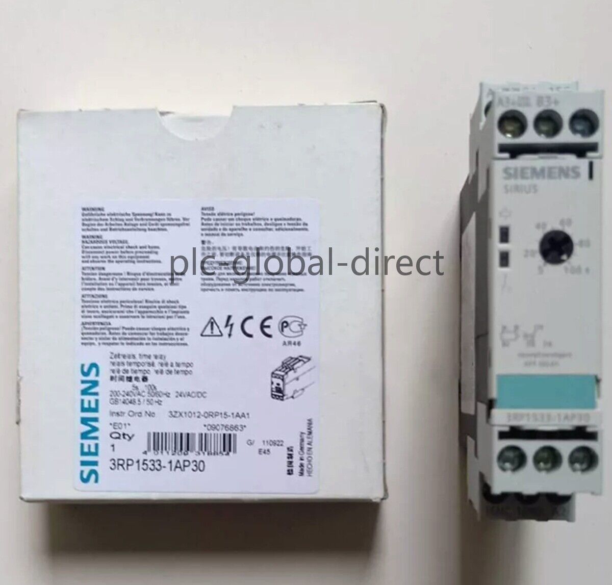 New ONE SIEMENS 3RP1533-1AP30 Time Relay