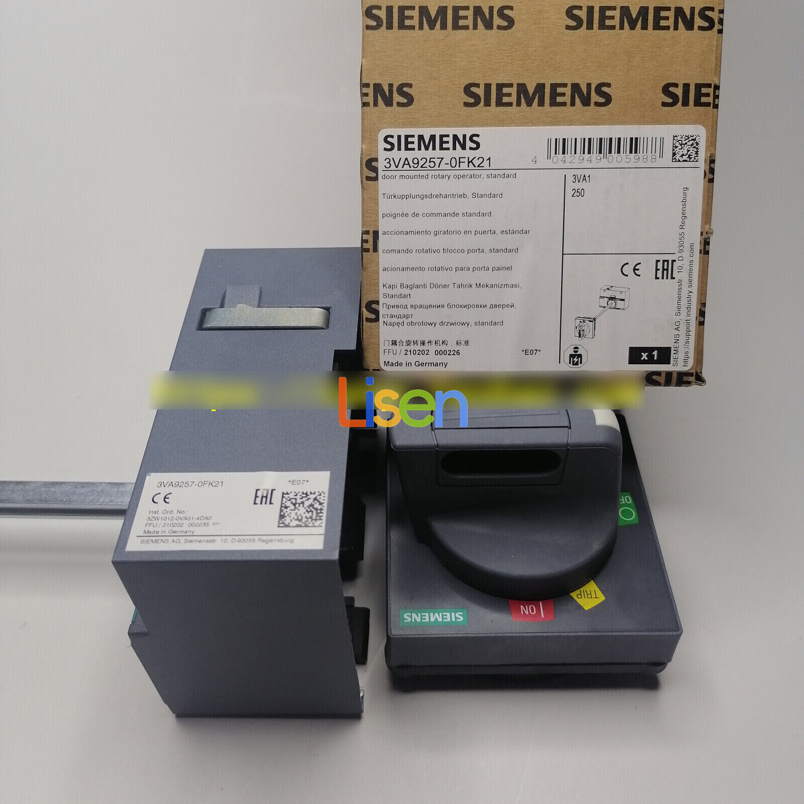 1PC NEW SIEMENS 3VA9257-0FK21 Door coupling mechanism handle kit FAST SHIP#XR/