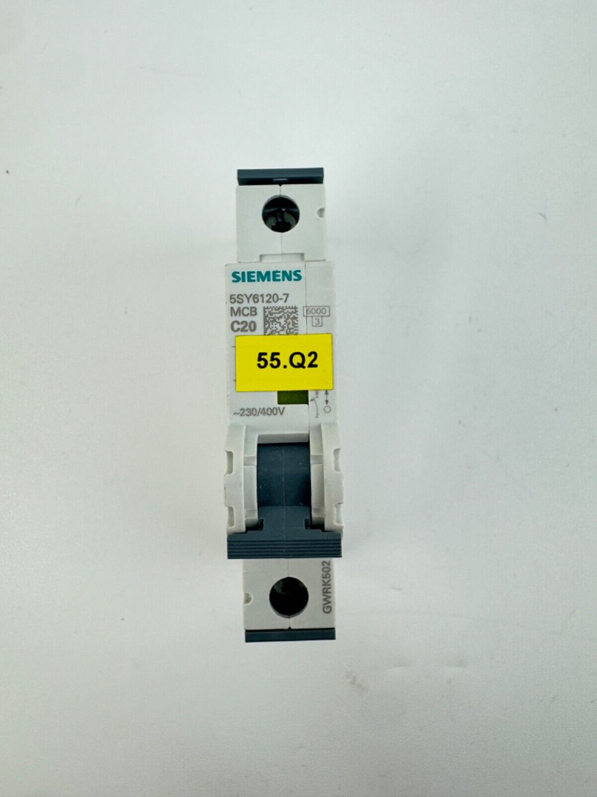 Siemens 5SY6120-7 MCB C20 Circuit Breaker 20A, 230/400V, 1 Pole