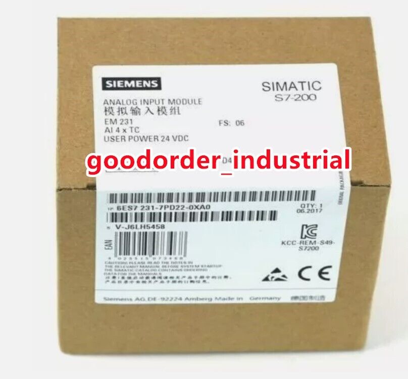 Siemens 6ES7 231-7PD22-0XA0 / 6ES7231-7PD22-0XA0 Module New IN Box