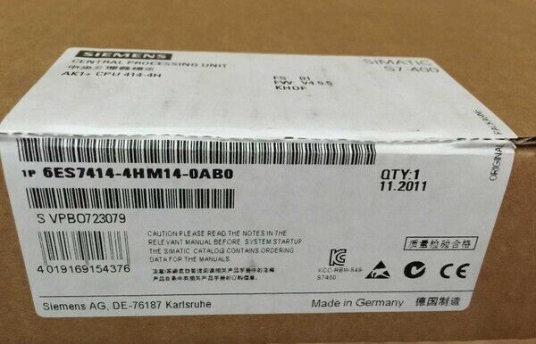 1PC Siemens 6ES7 414-4HM14-0AB0 New In Box 6ES74144HM140AB0 FREE  Shipping