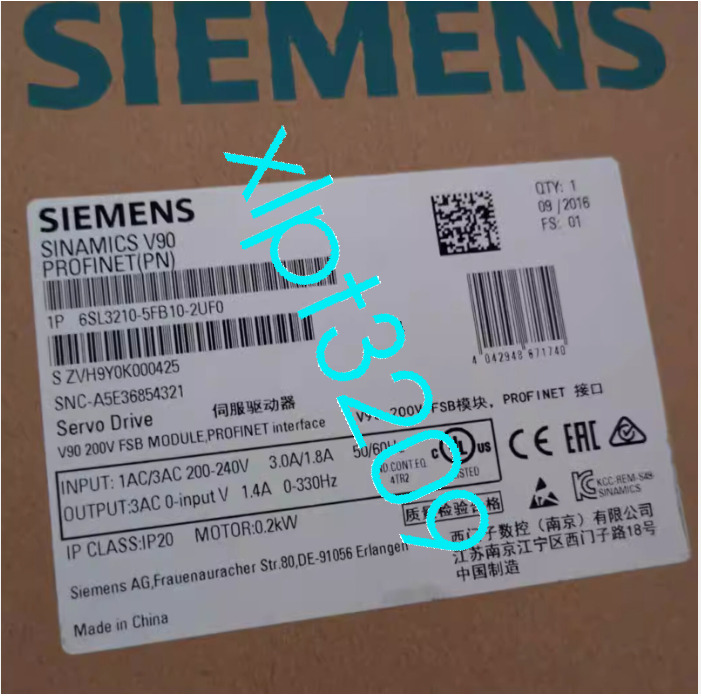 6SL3210-5FB10-2UF0 Siemens Servo Driver NEW FedEx or DHL