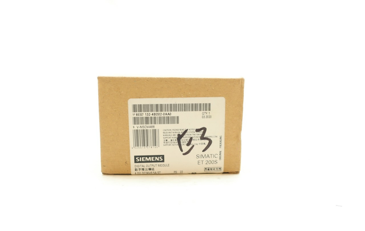 Box Of 5 Siemens 6ES7 132-4BD02-0AA0 Simatic S7 Digital Et 200s Output Module