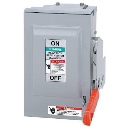 Siemens Hf364pvpg Fusible Disconnect Switch, 600V Ac/Dc, Nema 1
