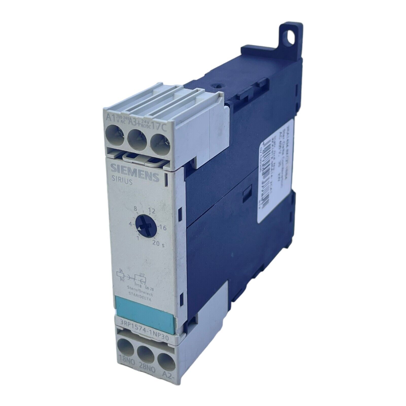 Siemens 3RP1574-1NP30 Minuteries 200 → 240V 1-poliger Changeur 1 → 20s Relais