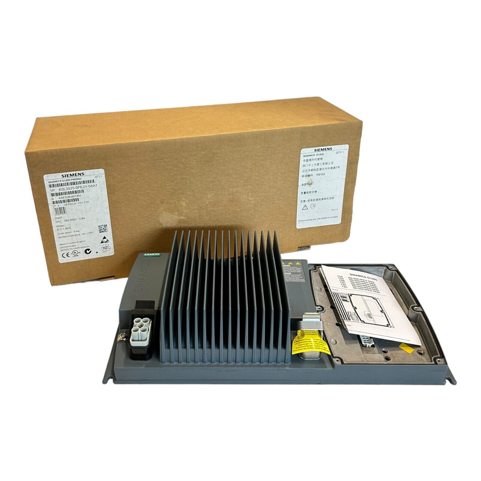 Siemens 6SL3525-0PE21-5AA1 Power Module for Frequency Inverter 6SL3525-0PE21-5AA1