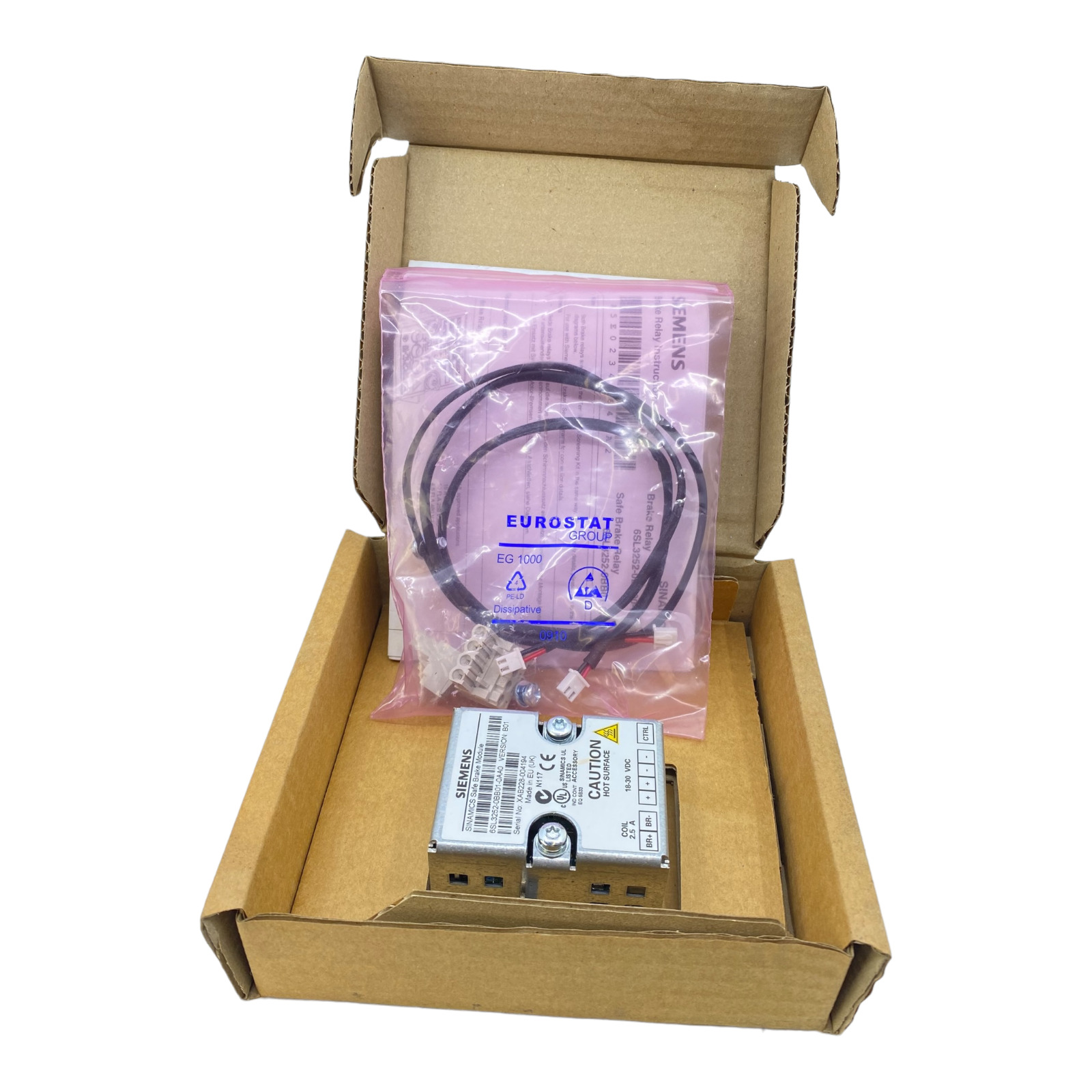 Siemens 6SL3252-0BB01-0AA0 18-30V DC Industrial Brake Relay 