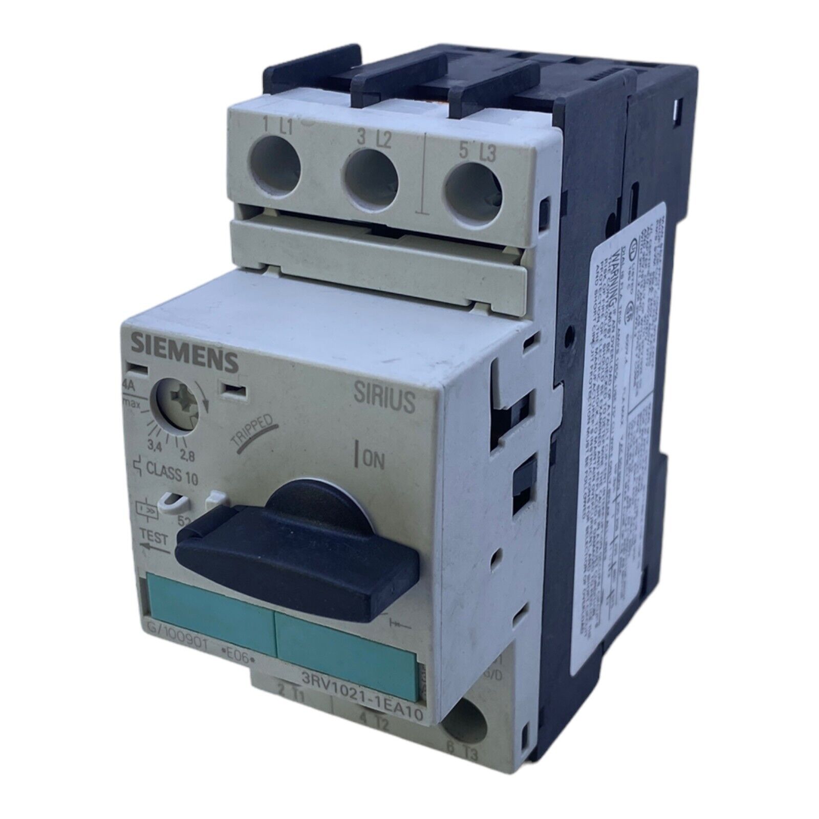 Siemens 3RV1021-1EA10 Circuit Breaker 2.8...4A