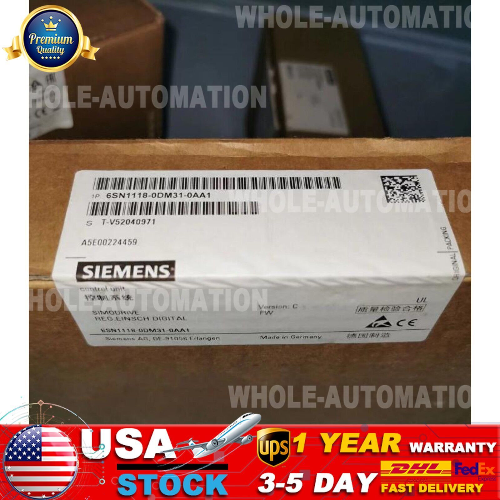 New Siemens 6SN1118-0DM31-0AA1 SIMODRIVE 611 DIGITAL 6SN1 118-0DM31-0AA1