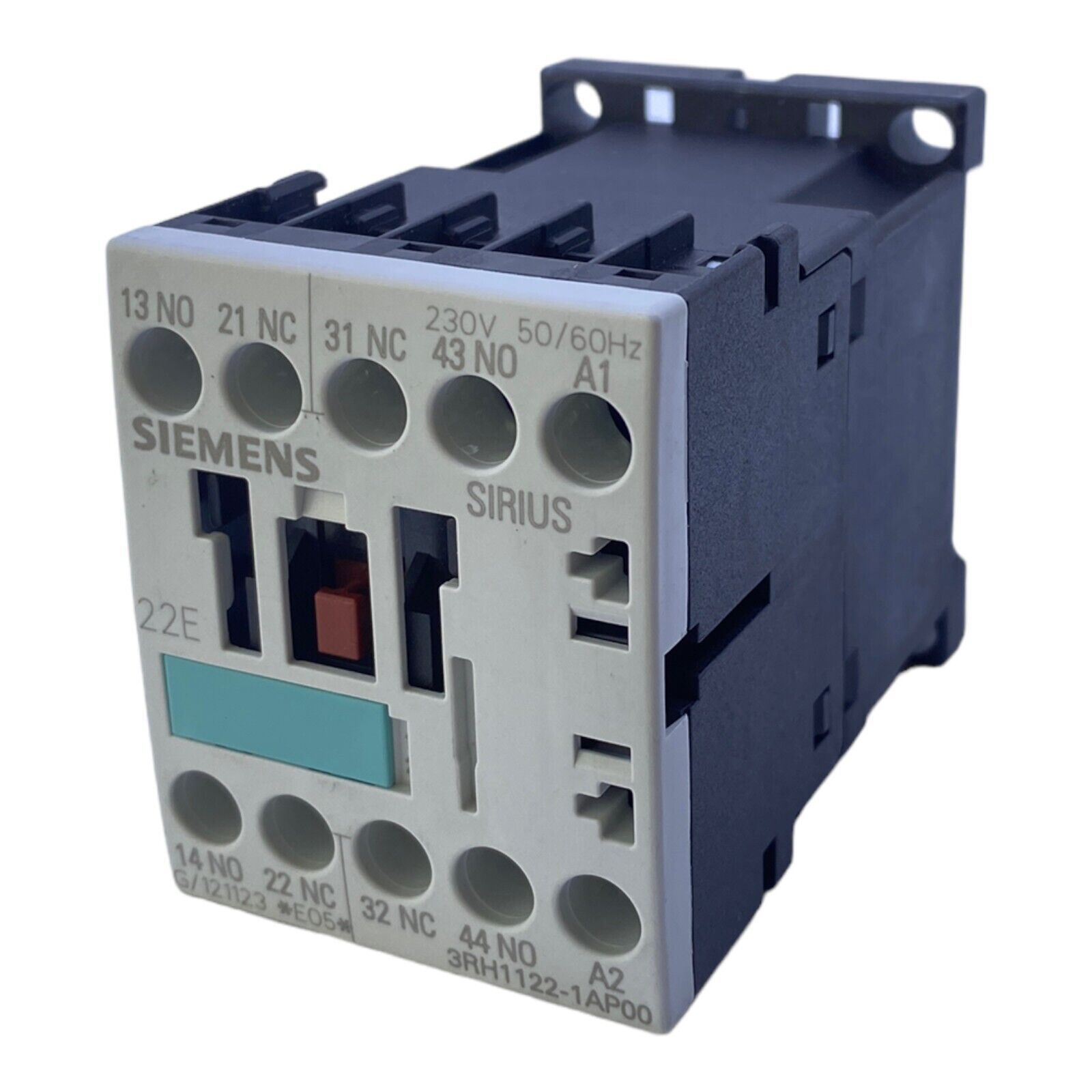 Siemens 3RH1122-1AP00 Auxiliary Contactor 2NO+2NC 230V AC 50/60 Hz