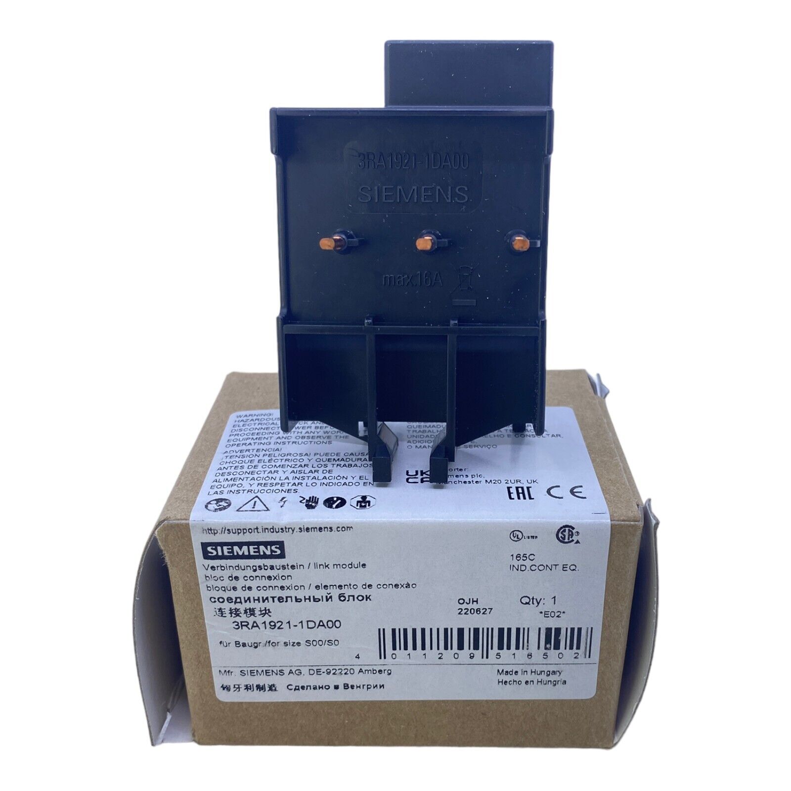 Siemens 3RA1921-1DA00 Connection Module