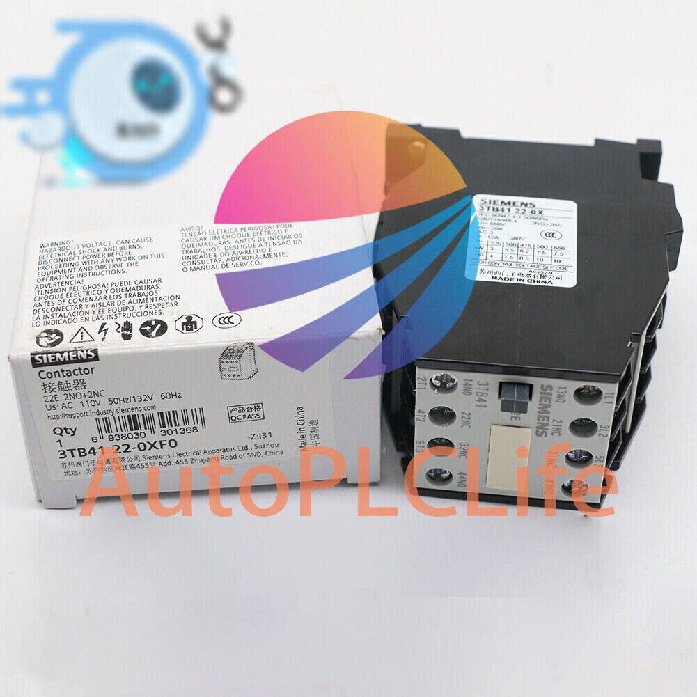 1x New 3TB4122-0X AC contactor 3TB41 22-OX22E 110V For Siemens-Circuit Breaker