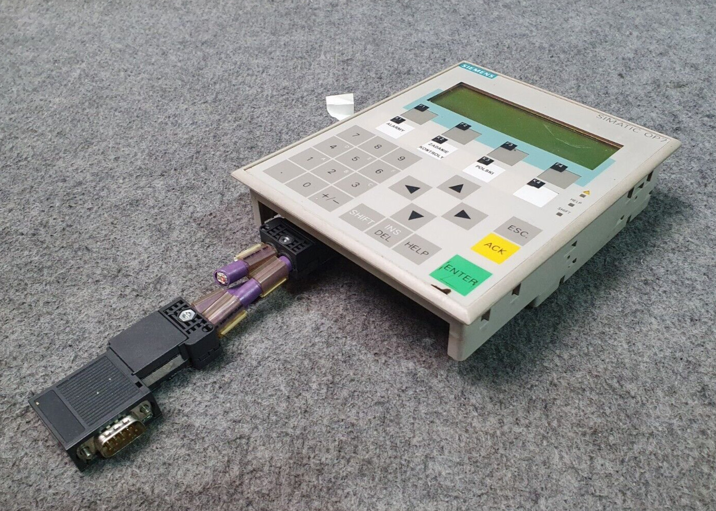 SIEMENS OPERATOR PANEL OP 7-DP, 6AV3 607-1JC20-0AX1