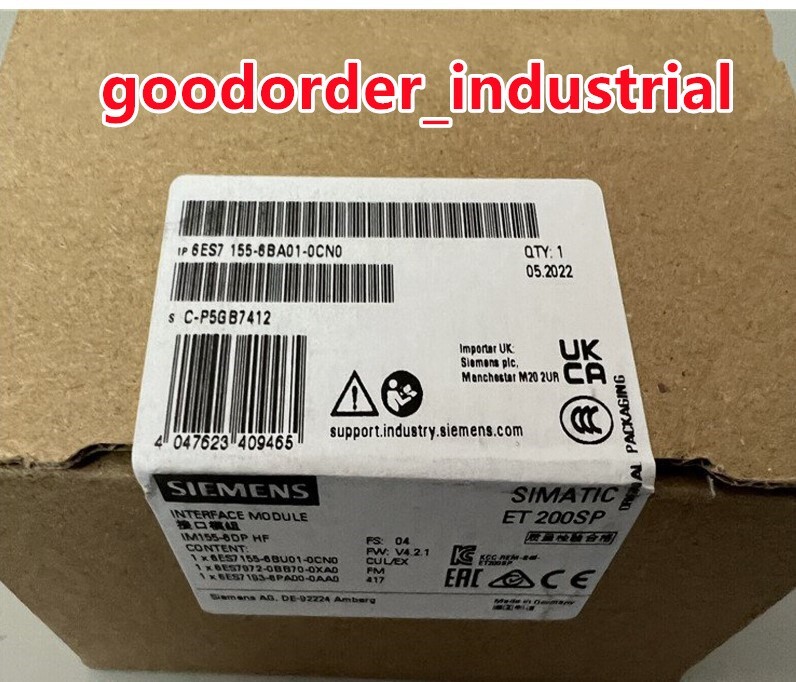 Siemens New In Box 6ES7 155-6BA01-0CN0 / 6ES7155-6BA01-0CN0 Interface Module