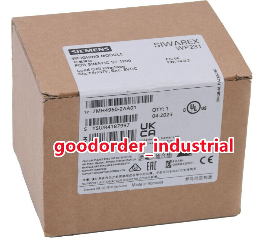 Siemens New In Box 7MH4960-2AA01 / 7MH4960-2AA01 PLC Module