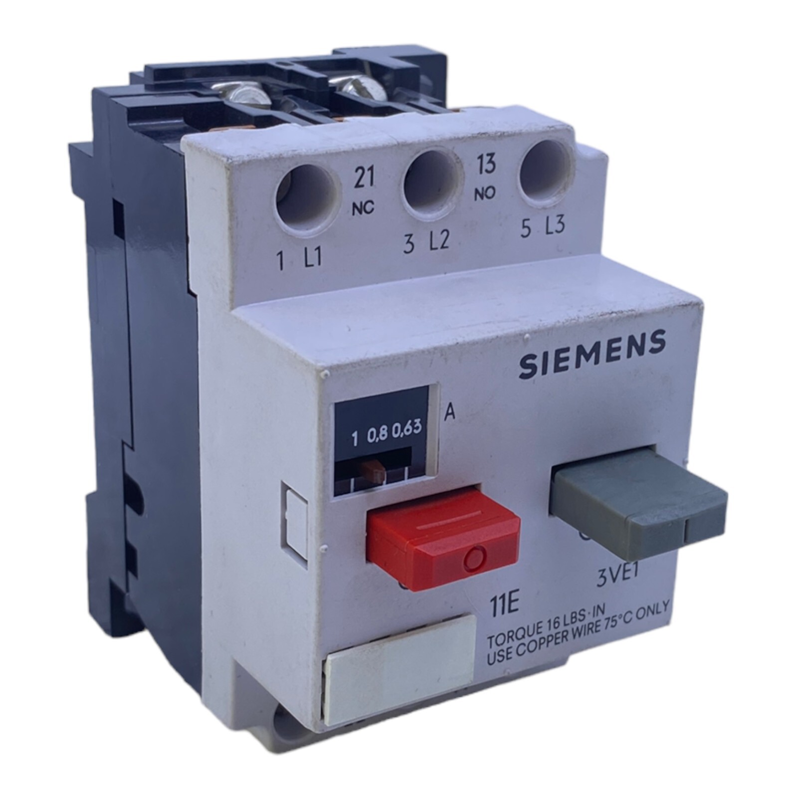 Siemens 3VE1010-2F Motor Protection Switch 380V 10A 1S+1Ö 380V 0.5A