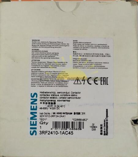 1PCS NEW SIEMENS 3RF2410-1AC45 CONTACTOR
