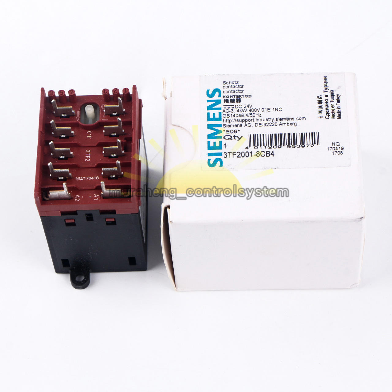 1PCS NEW Siemens 3TF2001-8CB4 DC24V Contactor 3TF2 001-8CB4