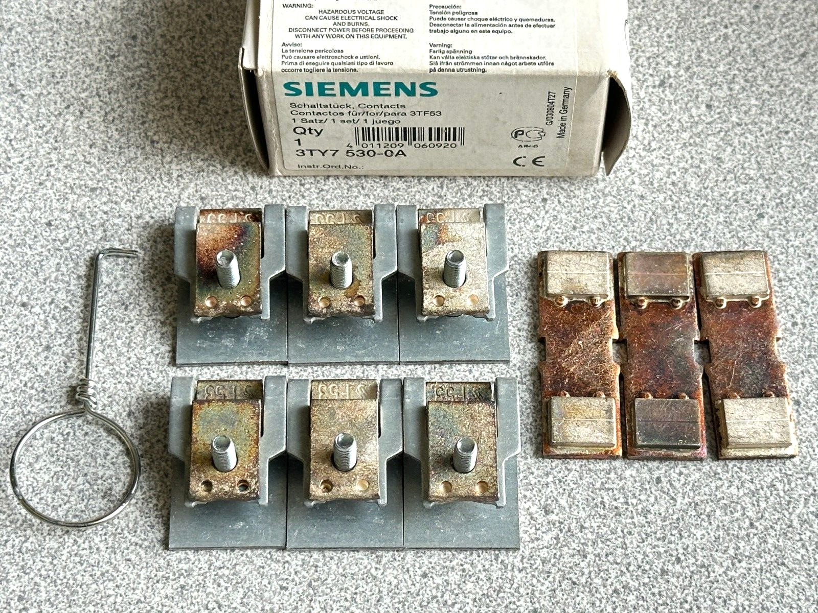 New Genuine Siemens 3TY7530-0A Replacement Contact Kit for 3TF53 Contactor