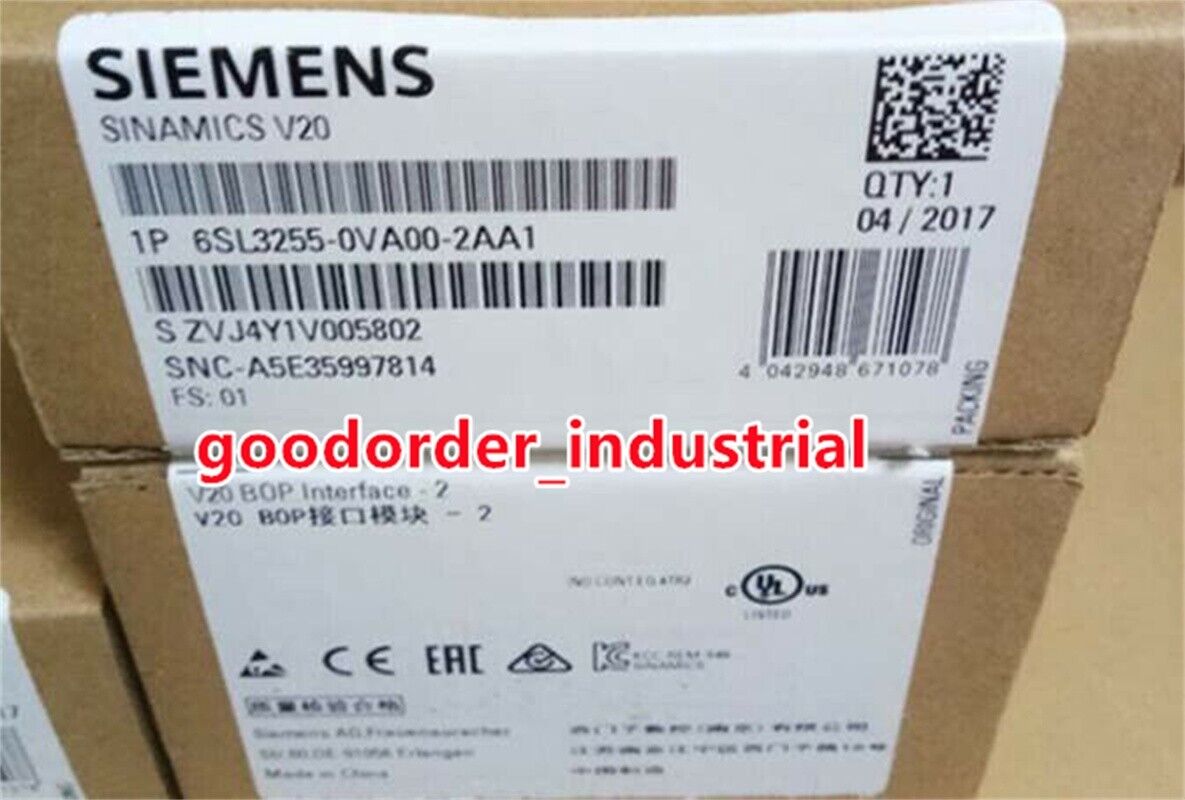 Siemens New In Box 6SL3255-0VA00-2AA1 / 6SL3255-0VA00-2AA1 PLC Module