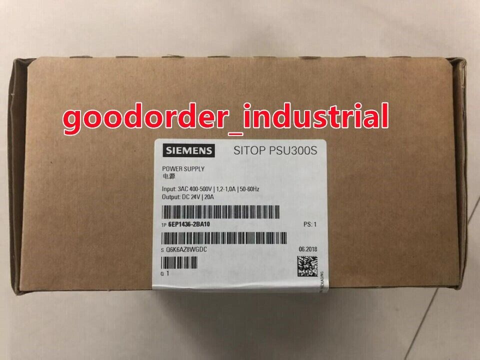 Siemens 6EP1436-2BA10 / 6EP1 436-2BA10  Power Supply New In Box