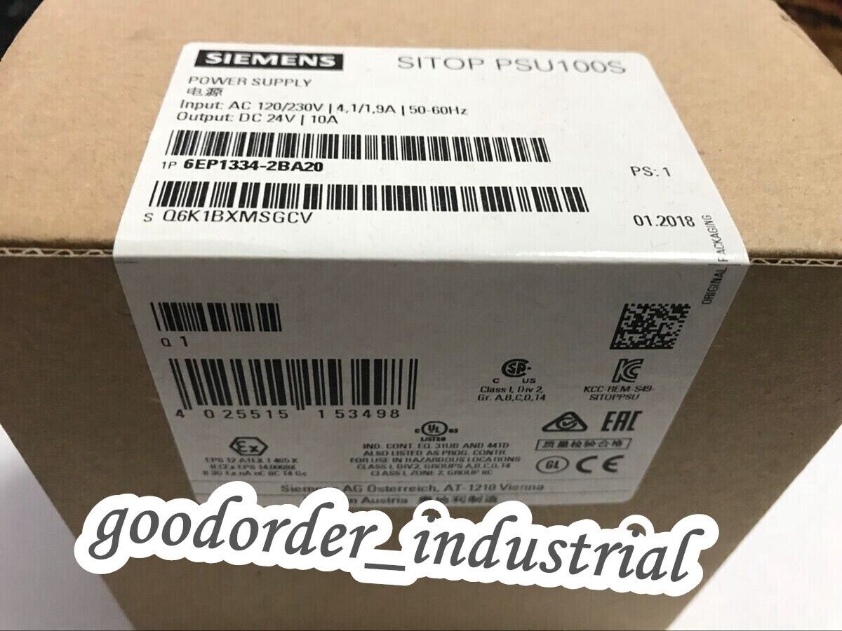 Siemens 6EP1334-2BA20 / 6EP1 334-2BA20 Power Supply New In Box