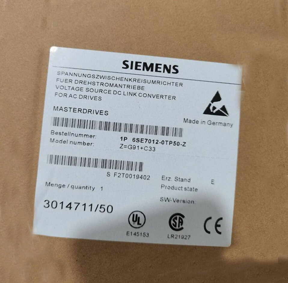 6SE7 012-0TP50-Z NEW SIEMENS 6SE7012-0TP50-Z SIMOVERT MASTERDRIVE MOTION CONTROL